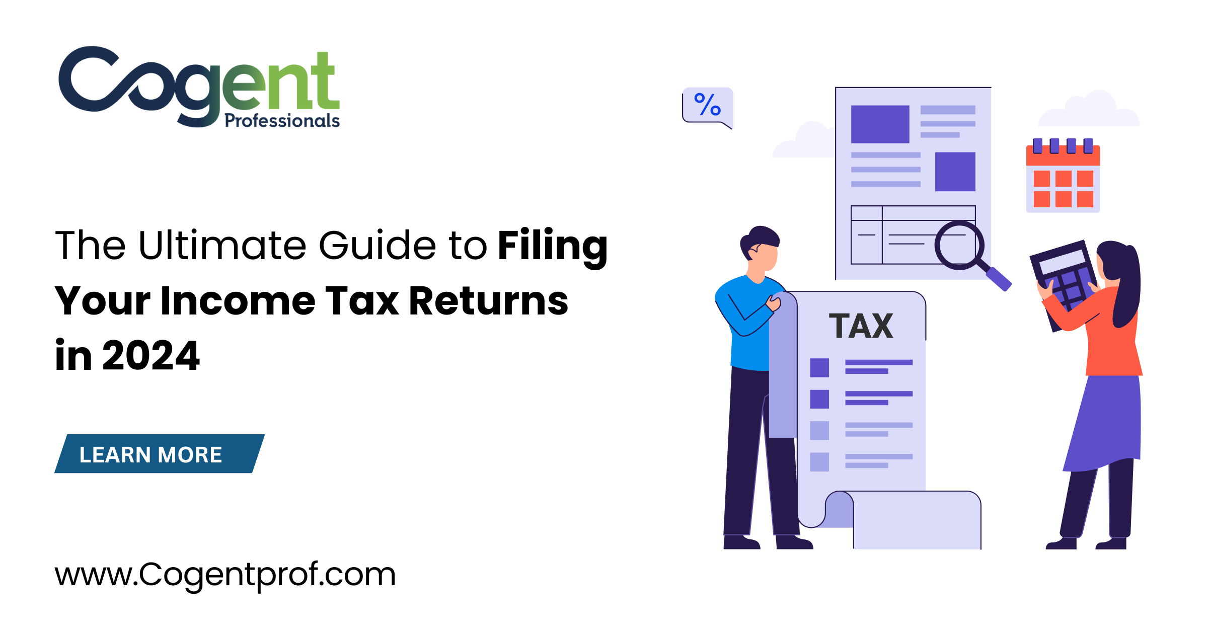 How to file ITR 2024 - Cogent Professionals- Top Tax filling company